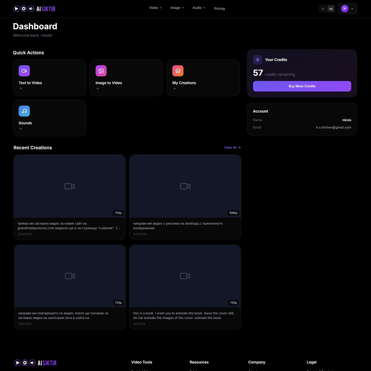 AiSiktir.app — Platform Dashboard